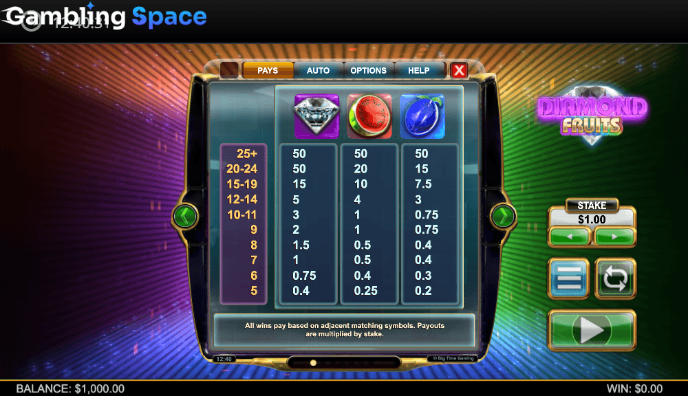 Diamond Fruits – Screenshot 1