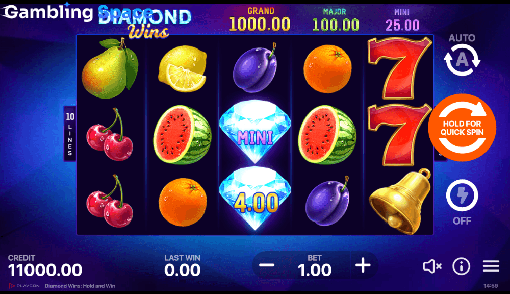 Diamond Wins: Hold and Win – Screenshot 2
