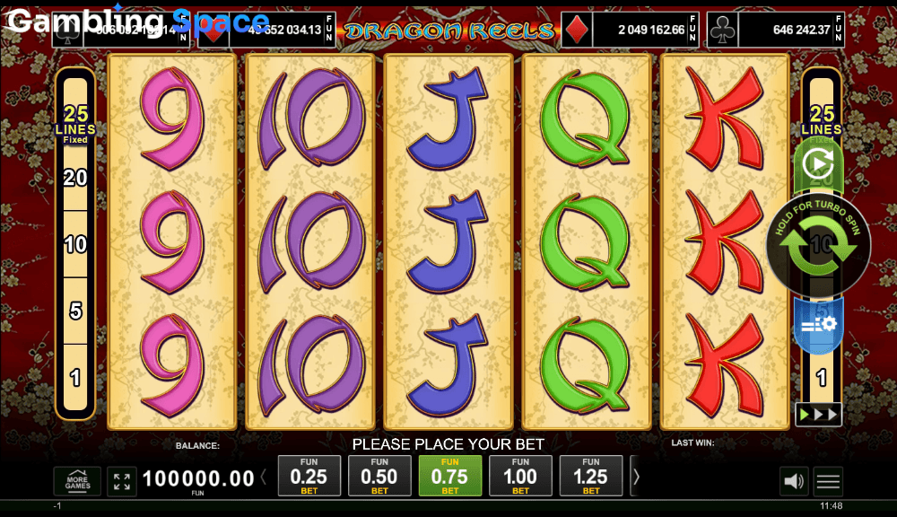Dragon Reels – Screenshot 1