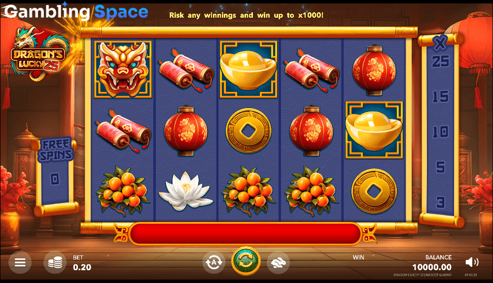Dragon's Lucky 25 – Screenshot 1