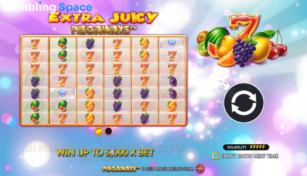 Extra Juicy Megaways – Screenshot 1