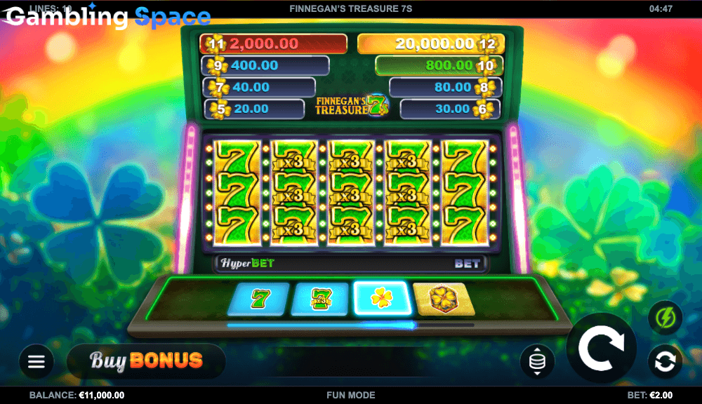 Finnegan's Treasure 7s – Screenshot 2