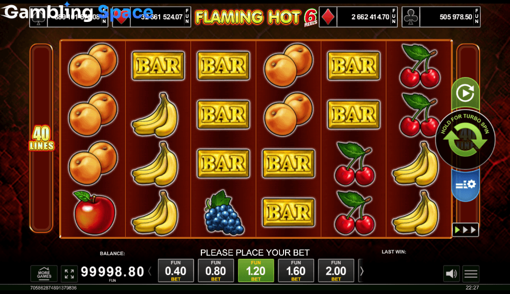 Flaming Hot 6 Reels – Screenshot 2