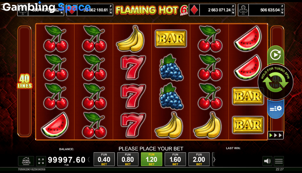 Flaming Hot 6 Reels – Screenshot 3