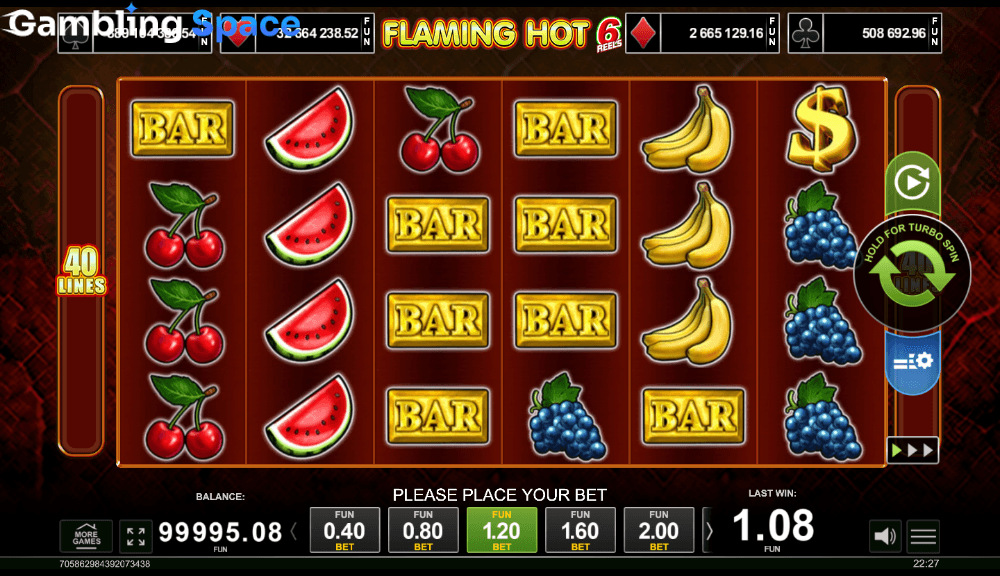 Flaming Hot 6 Reels – Screenshot 6