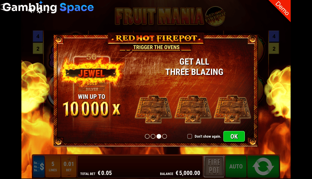 Fruit Mania Red Hot Firepot – Screenshot 1