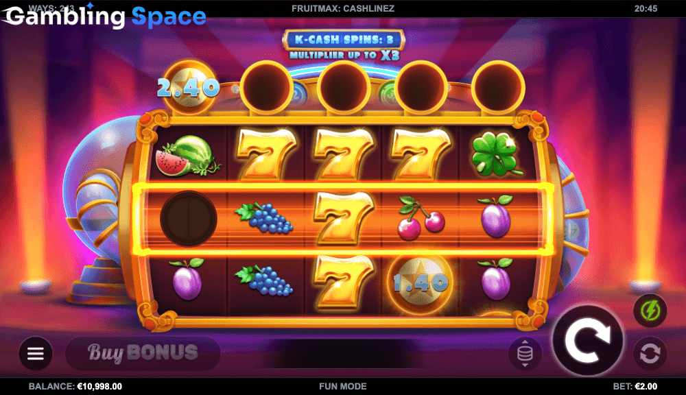 FruitMax Cashlinez – Screenshot 3
