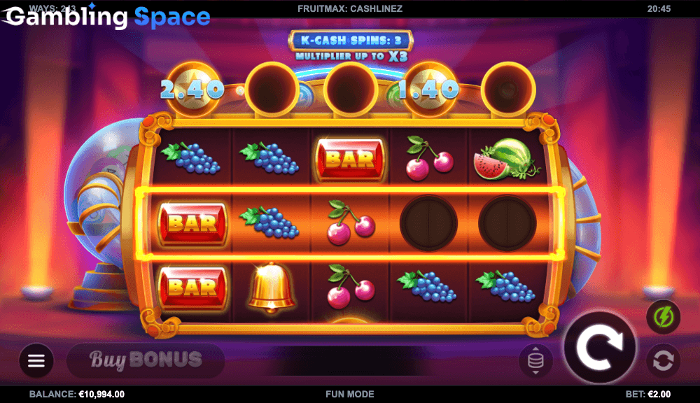 FruitMax Cashlinez – Screenshot 5