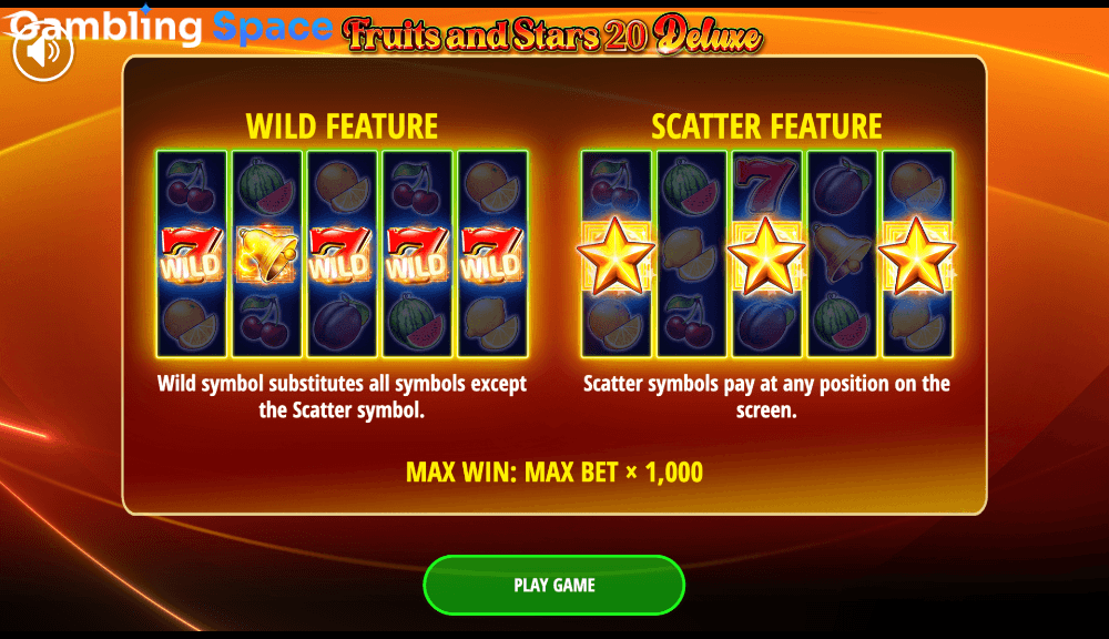 Fruits and Stars 20 Deluxe – Screenshot 1
