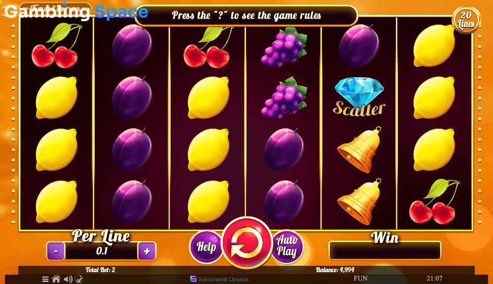 Fruits Collection â€“ 20 Lines – Screenshot 4