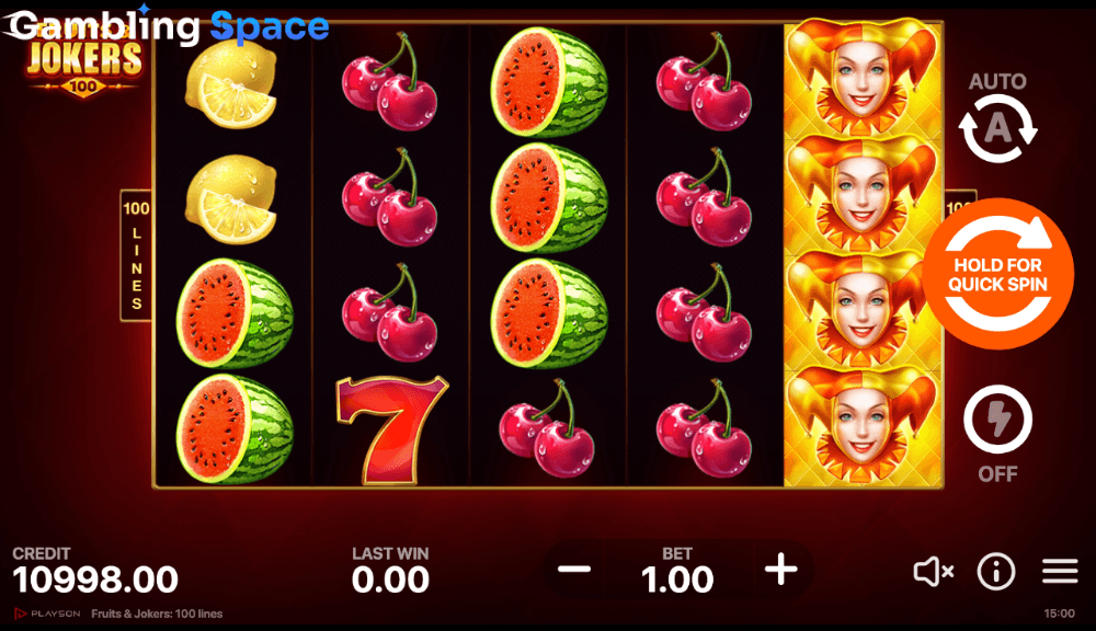 Fruits & Jokers: 100 Lines – Screenshot 4