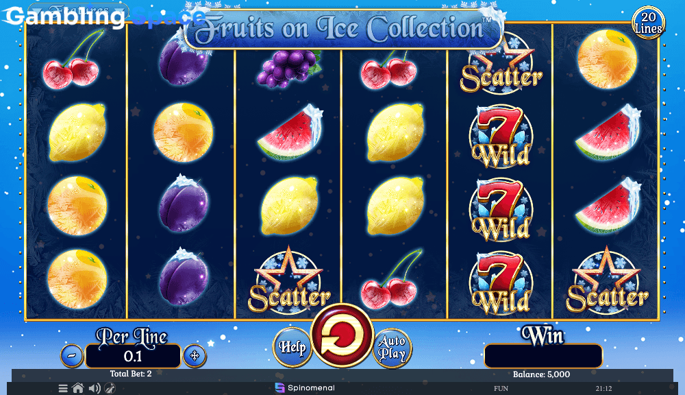 Fruits On Ice Collection 20 Lines – Screenshot 1