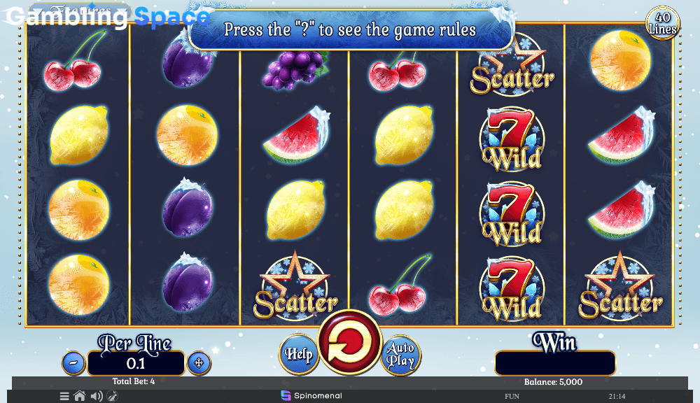 Fruits On Ice Collection 40 Lines – Screenshot 1