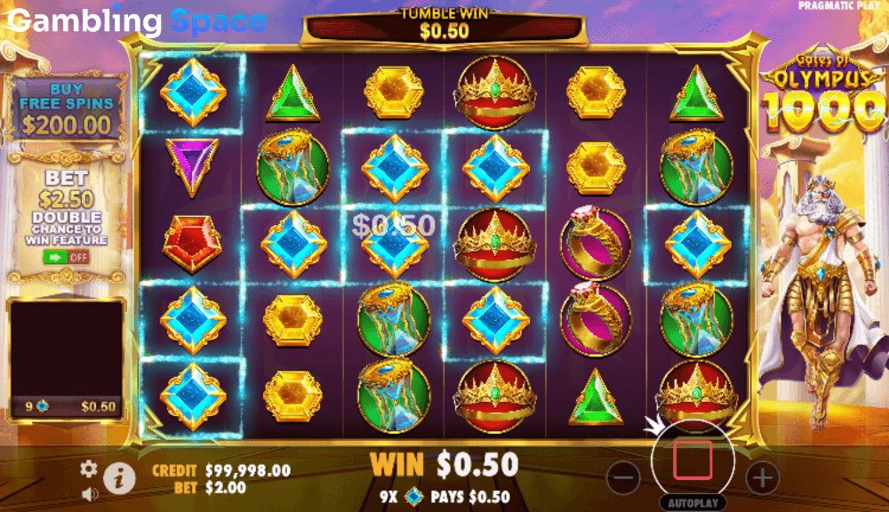 Gates of Olympus 1000 – Screenshot 3