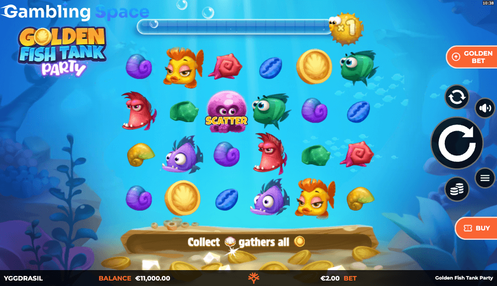 Golden Fish Tank Party – Screenshot 2