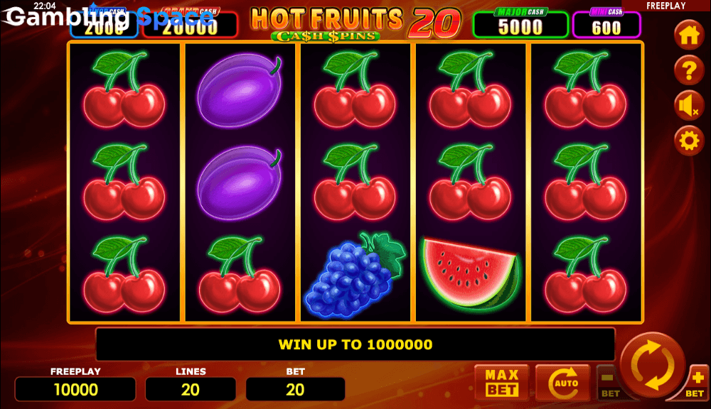 Hot Fruits 20 Cash Spins – Screenshot 2