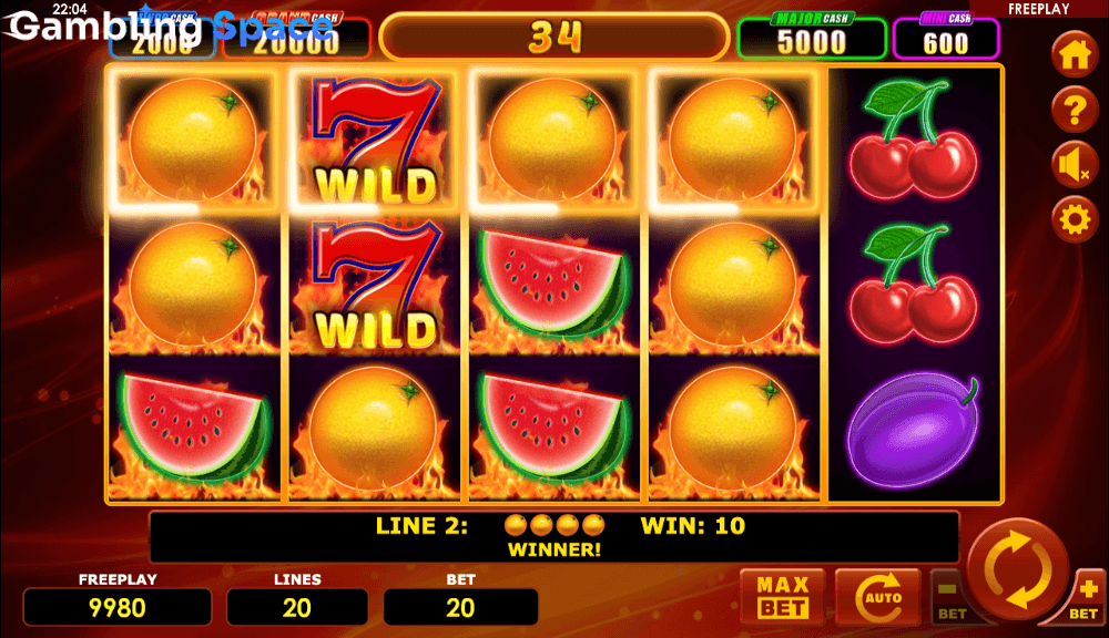 Hot Fruits 20 Cash Spins – Screenshot 3