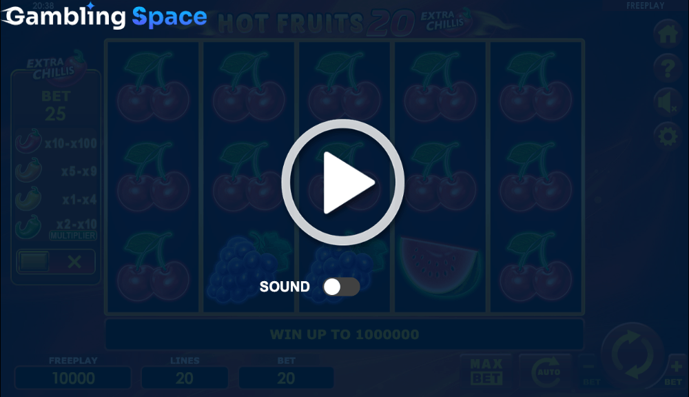 Hot Fruits 20 Extra Chillis – Screenshot 1