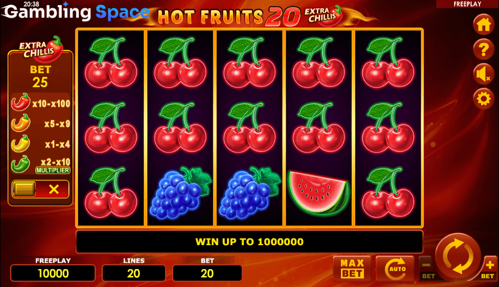 Hot Fruits 20 Extra Chillis – Screenshot 2