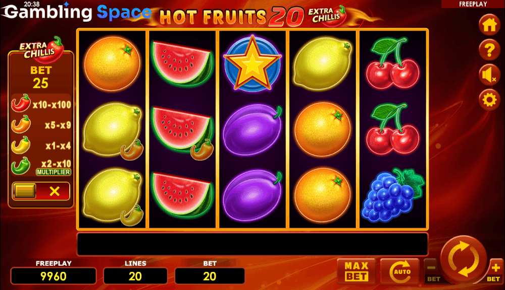 Hot Fruits 20 Extra Chillis – Screenshot 4