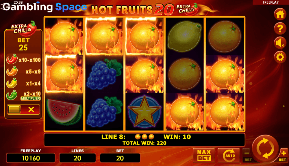 Hot Fruits 20 Extra Chillis – Screenshot 6