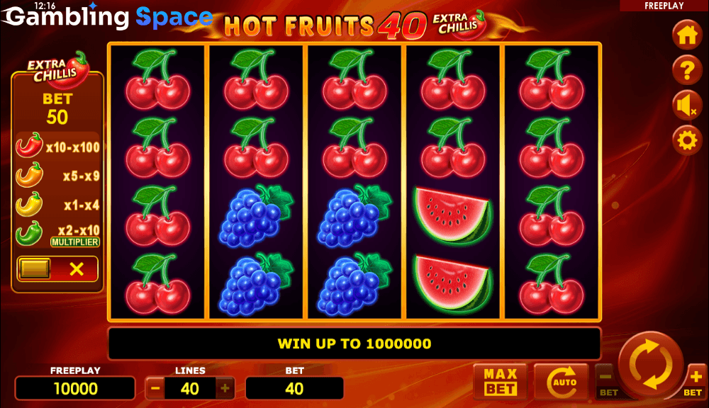 Hot Fruits 40 Extra Chillis – Screenshot 2