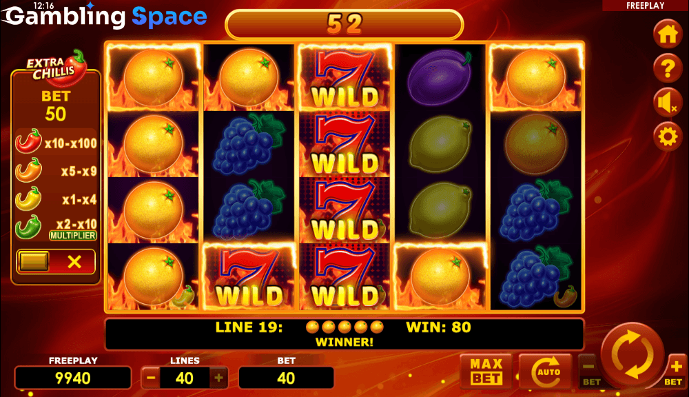 Hot Fruits 40 Extra Chillis – Screenshot 5