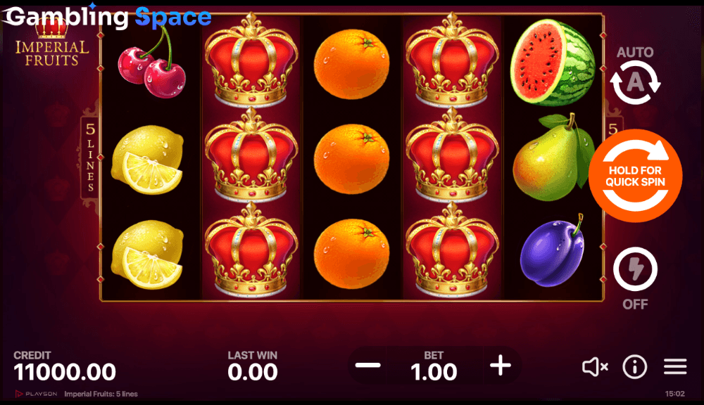 Imperial Fruits: 5 Lines – Screenshot 2