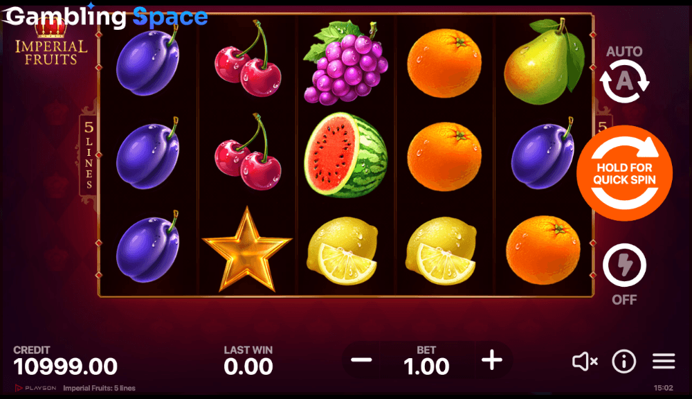 Imperial Fruits: 5 Lines – Screenshot 3