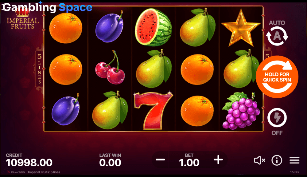 Imperial Fruits: 5 Lines – Screenshot 4