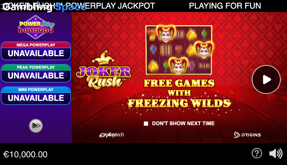 Joker Rush PowerPlay Jackpot – Screenshot 1