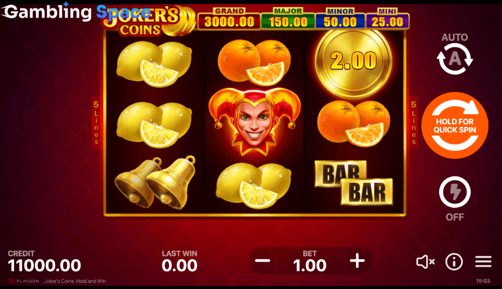 Joker's Coins: Hold and Win – Screenshot 2