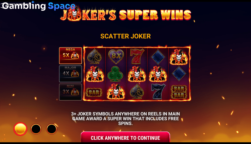 Joker's Super Wins – Screenshot 1