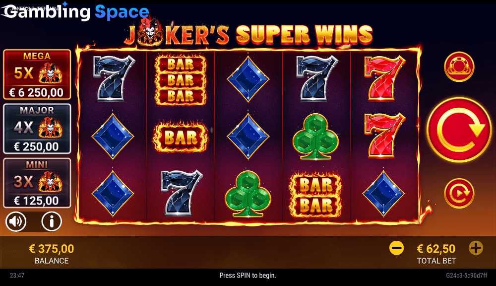 Joker's Super Wins – Screenshot 4