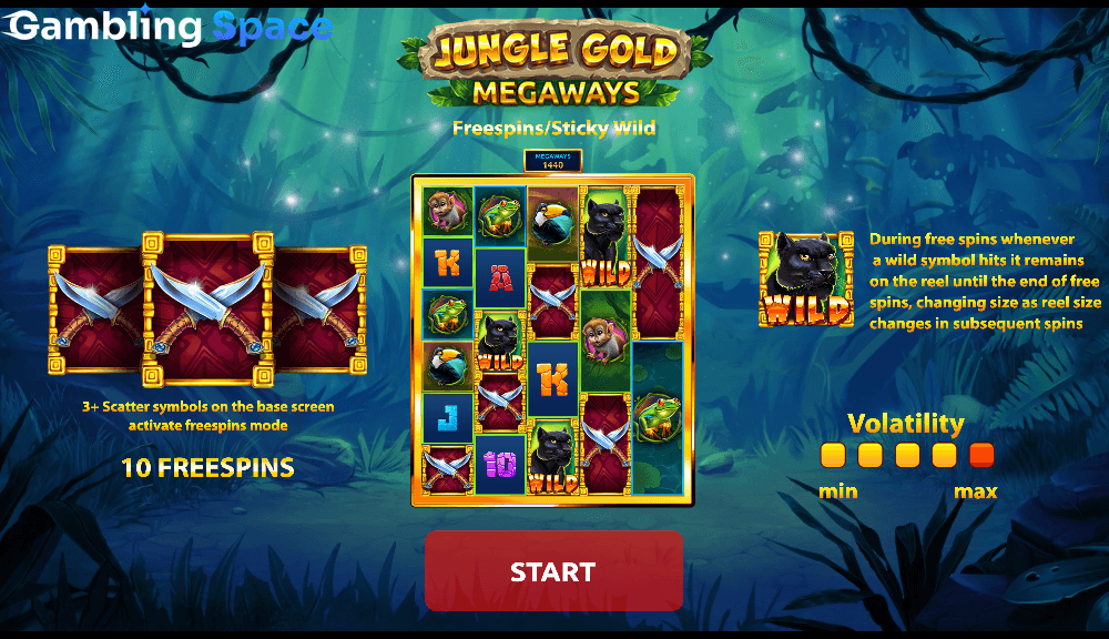 Jungle Gold Megaways – Screenshot 1