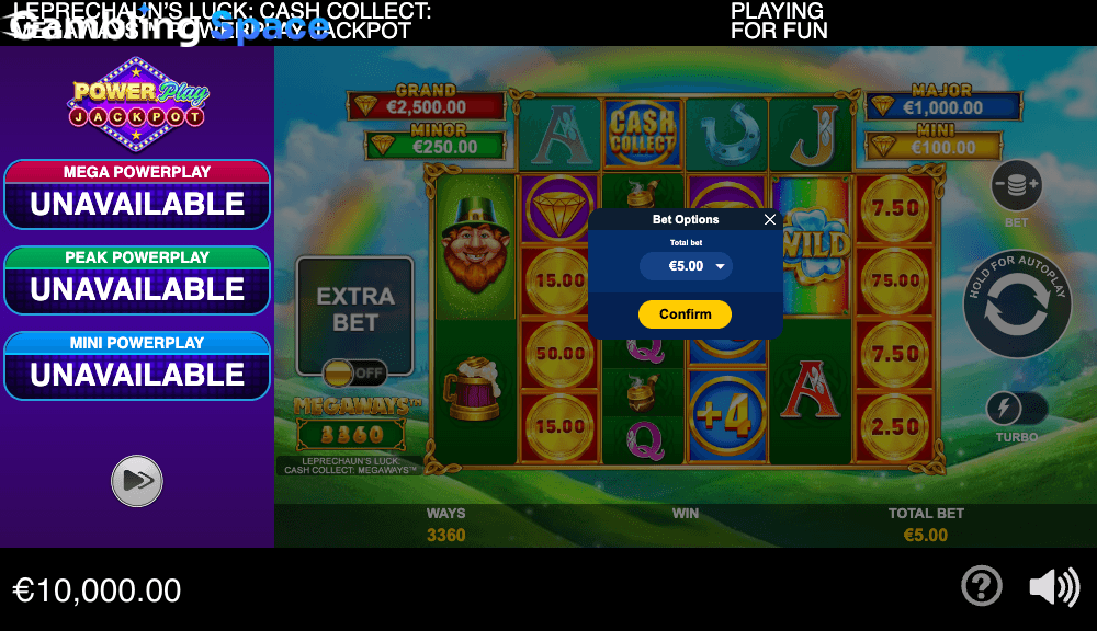 Leprechaun's Luck Cash Collect Megaways PowerPlay Jackpot – Screenshot 2