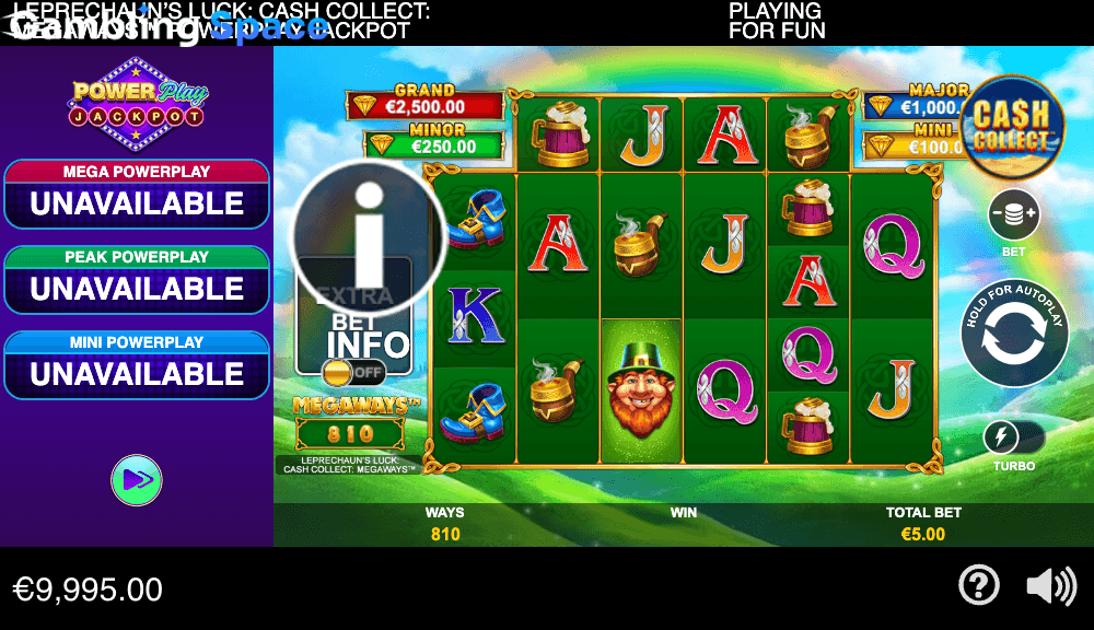 Leprechaun's Luck Cash Collect Megaways PowerPlay Jackpot – Screenshot 4