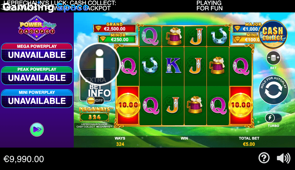 Leprechaun's Luck Cash Collect Megaways PowerPlay Jackpot – Screenshot 5