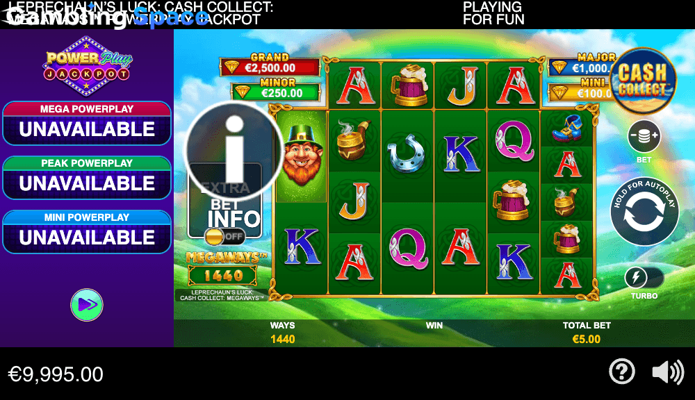 Leprechaun's Luck Cash Collect Megaways PowerPlay Jackpot – Screenshot 6