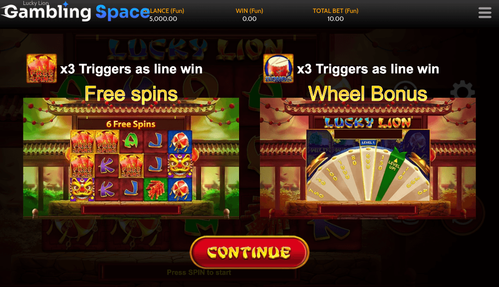 Lucky Lion – Screenshot 1