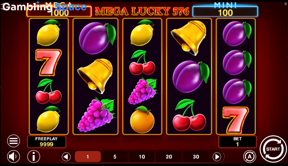 Mega Lucky 576 – Screenshot 3