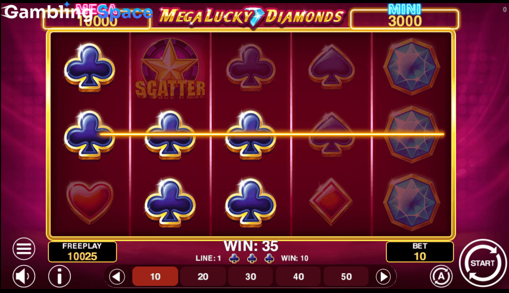 Mega Lucky Diamonds – Screenshot 3