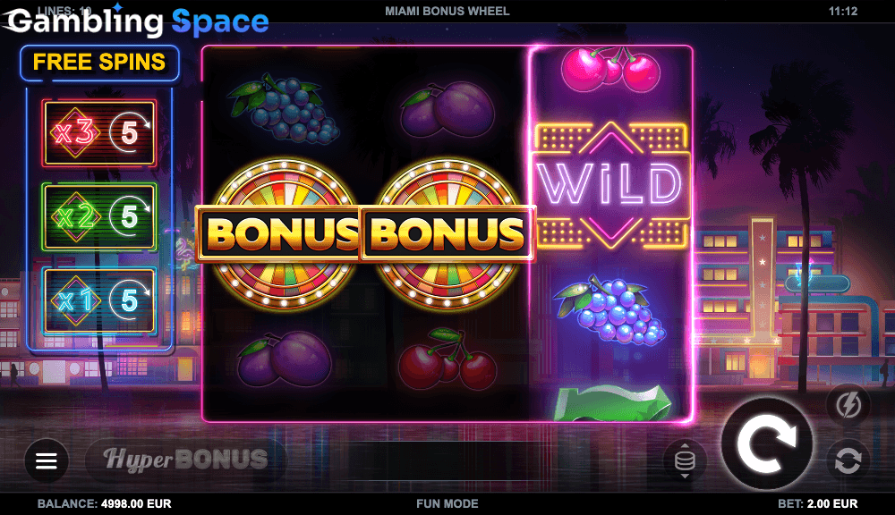 Miami Bonus Wheel – Screenshot 3