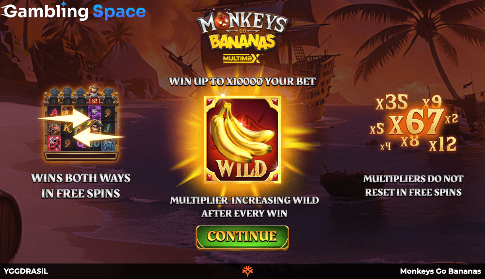 Monkeys Go Bananas MultiMax – Screenshot 1