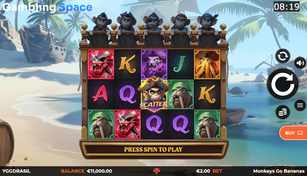 Monkeys Go Bananas MultiMax – Screenshot 2