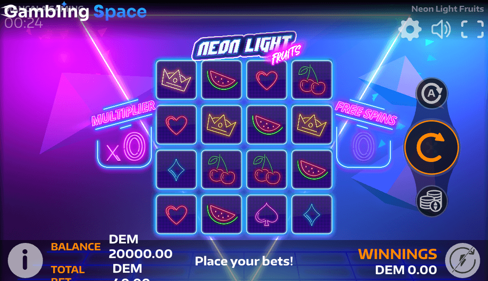 Neon Light Fruits – Screenshot 1