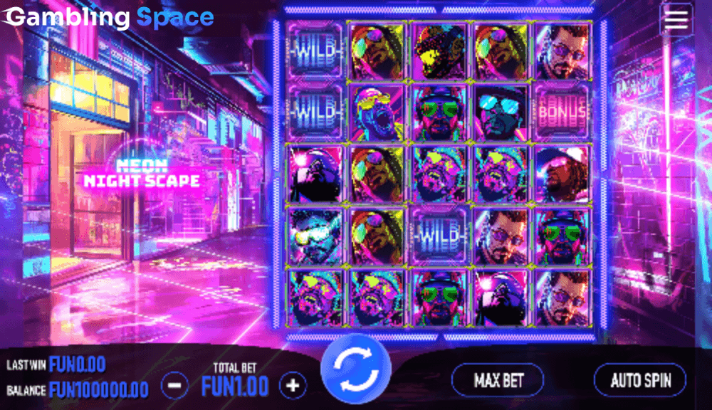 Neon Night Scape – Screenshot 1