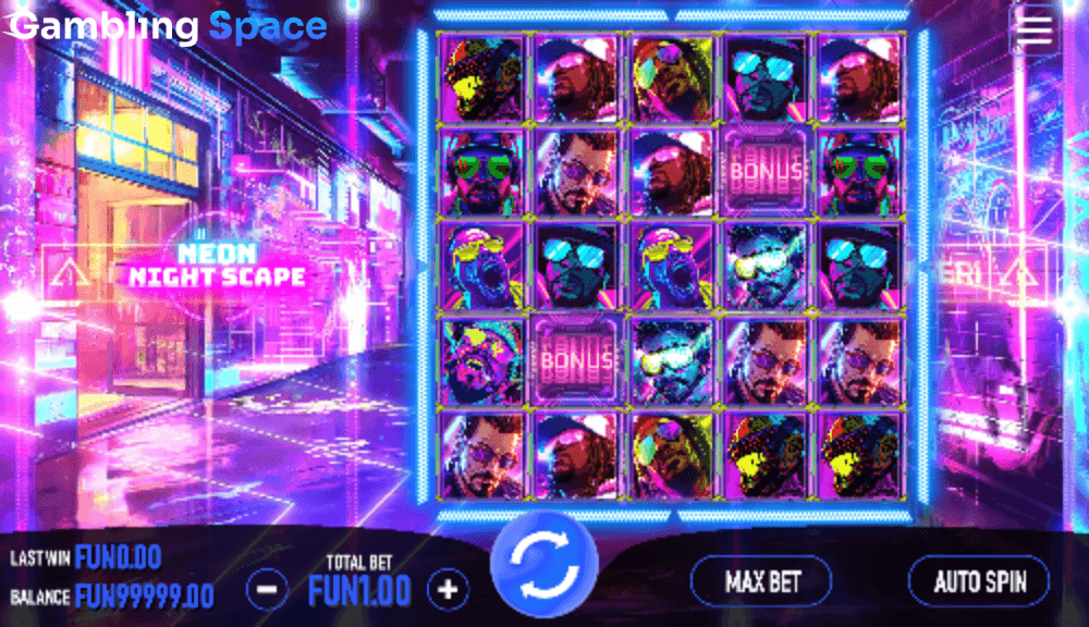 Neon Night Scape – Screenshot 2