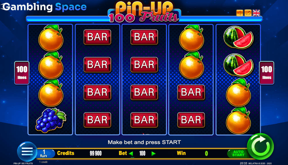 Pin-Up 100 Fruits – Screenshot 2