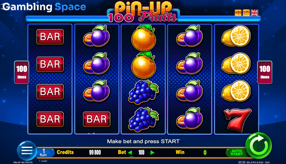 Pin-Up 100 Fruits – Screenshot 3